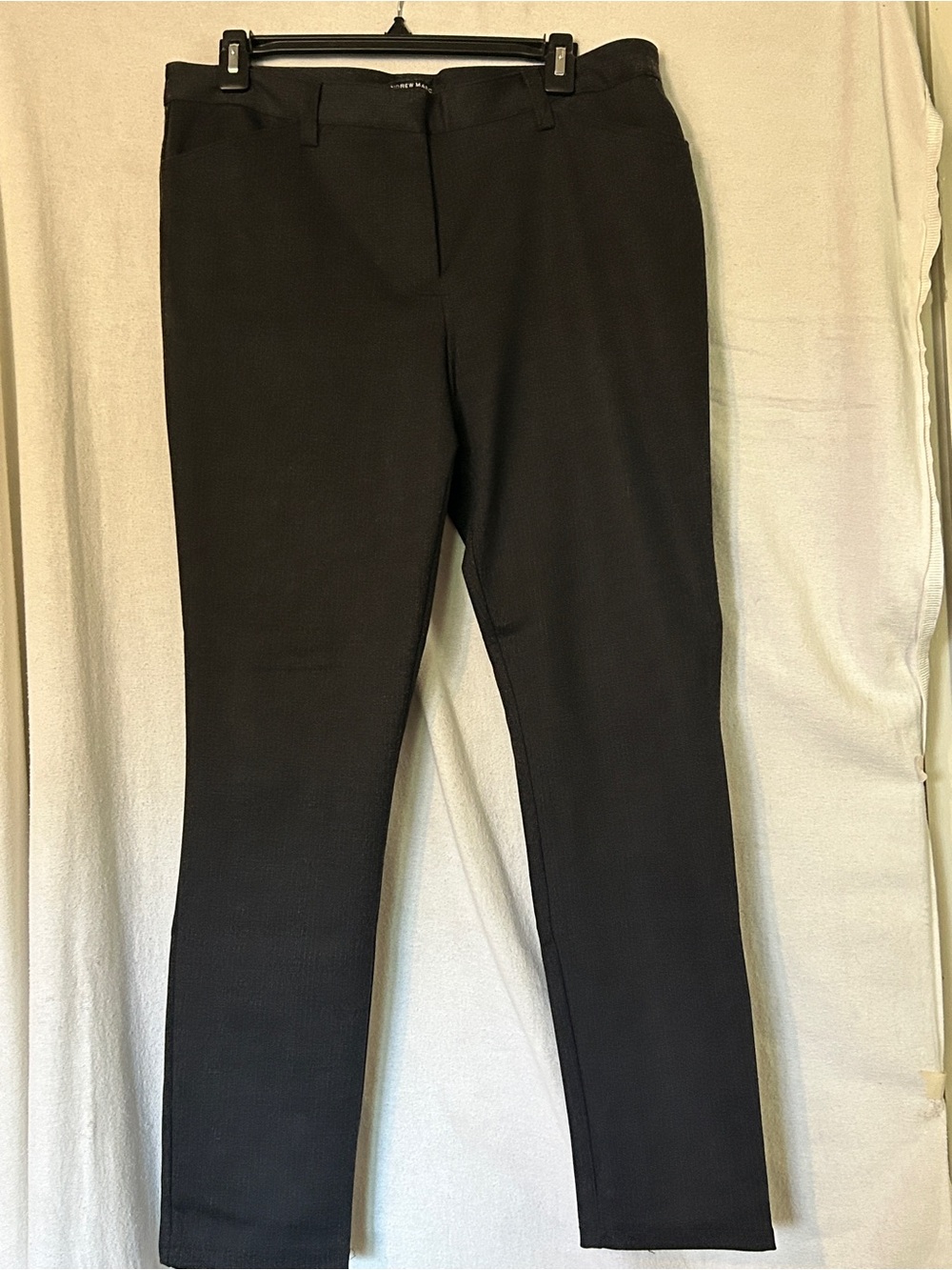 Andrew Marc Black Skinny Dress Pants